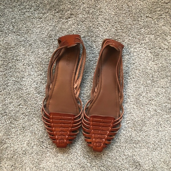 J. Crew Factory Shoes - J. Crew Factory tan huraches scandal-8.5